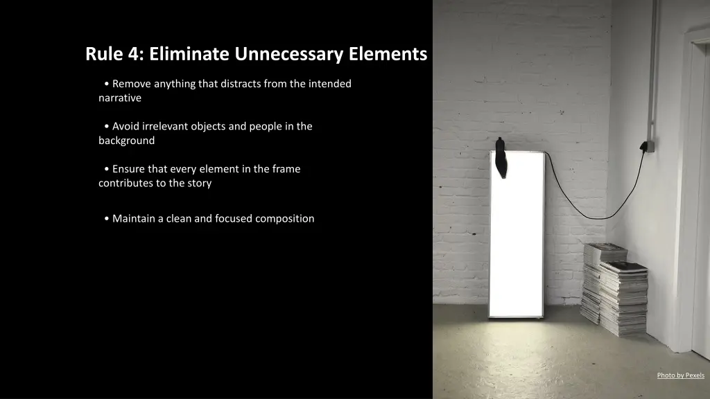rule 4 eliminate unnecessary elements