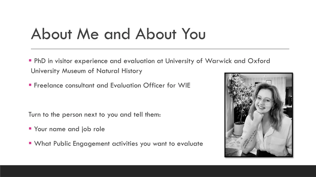 about me and about you