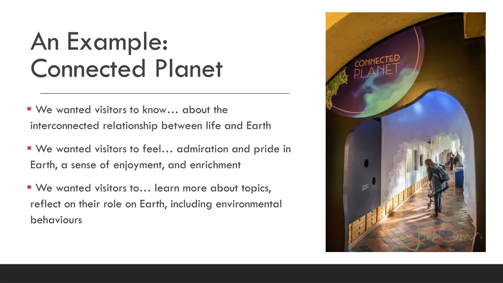 an example connected planet