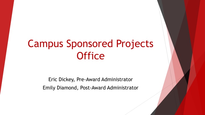 campus sponsored projects office
