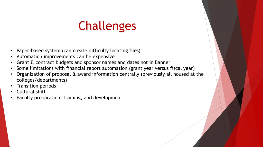 challenges