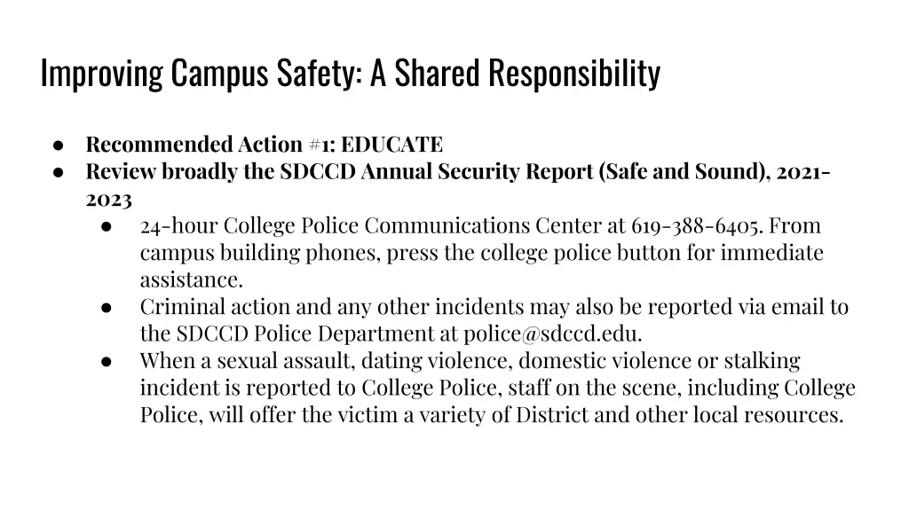 improving campus safety a shared responsibility 2