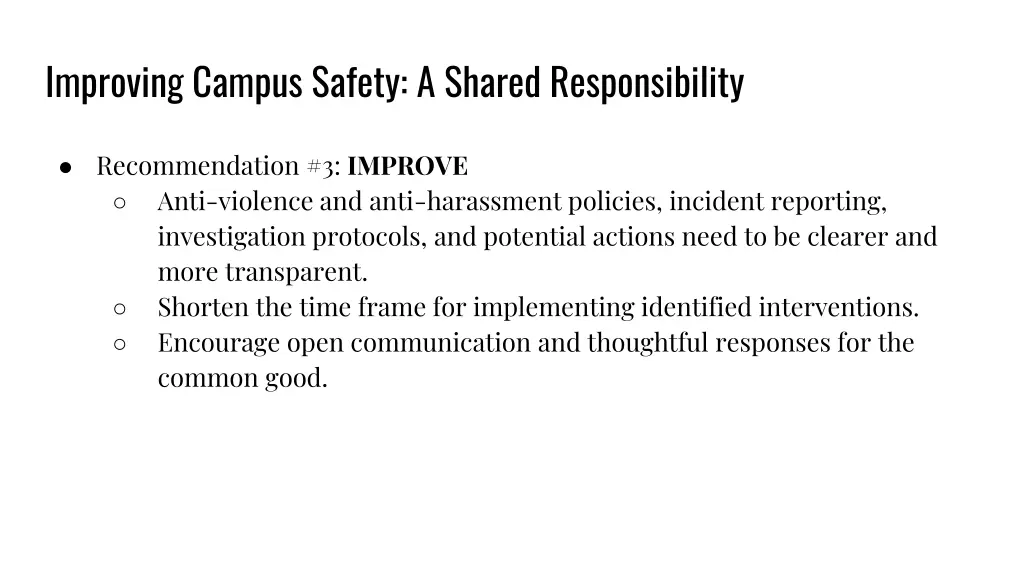 improving campus safety a shared responsibility 9