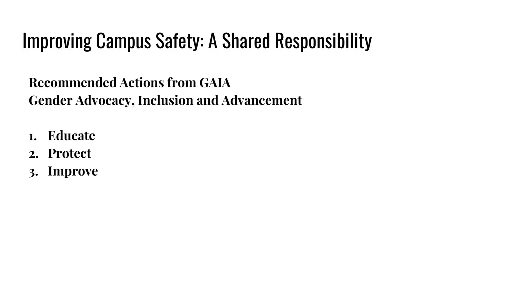 improving campus safety a shared responsibility