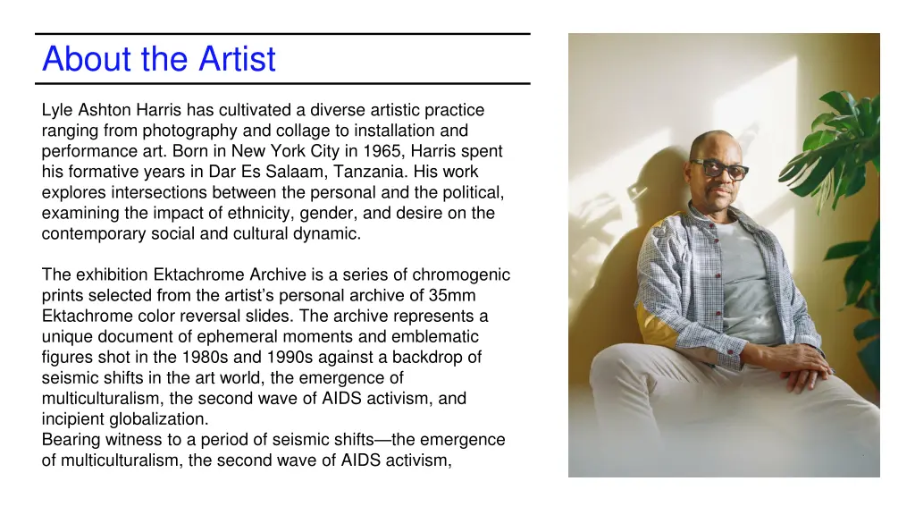 about the artist