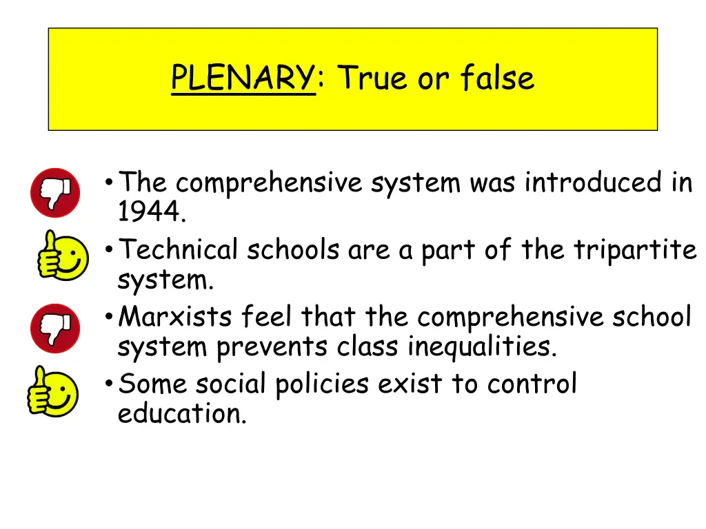 plenary true or false