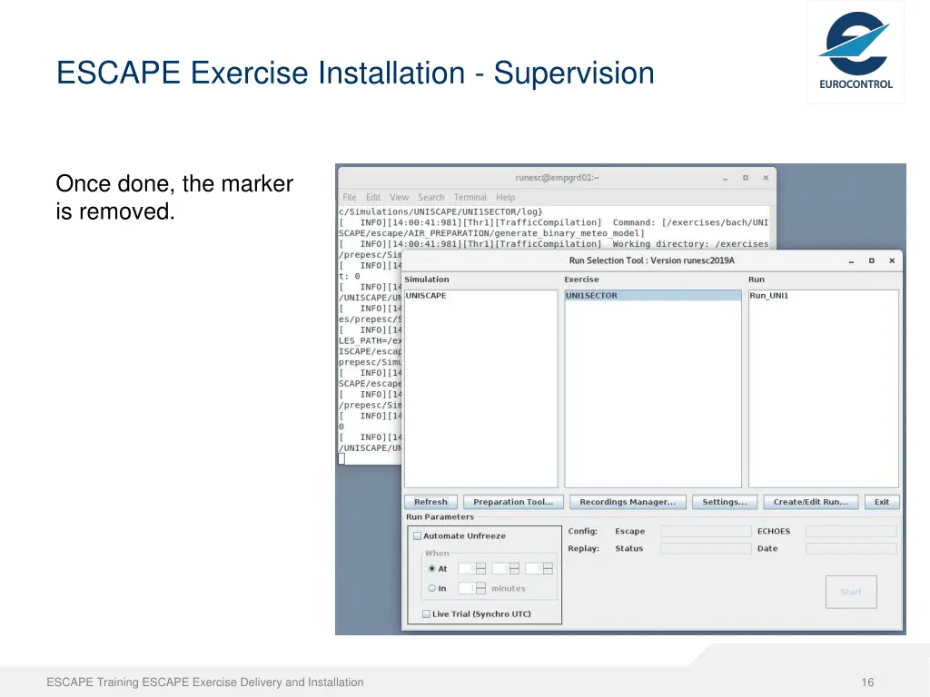 escape exercise installation supervision 3