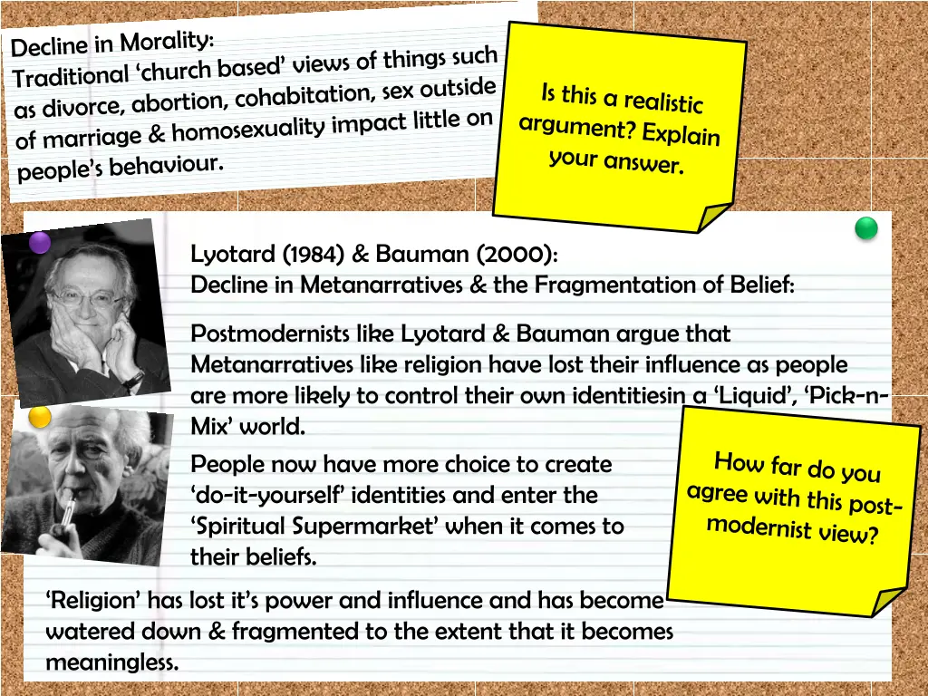 lyotard 1984 bauman 2000 decline
