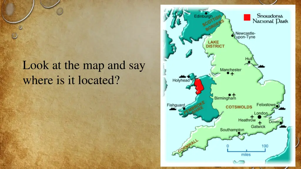 look at the map and say where is it located