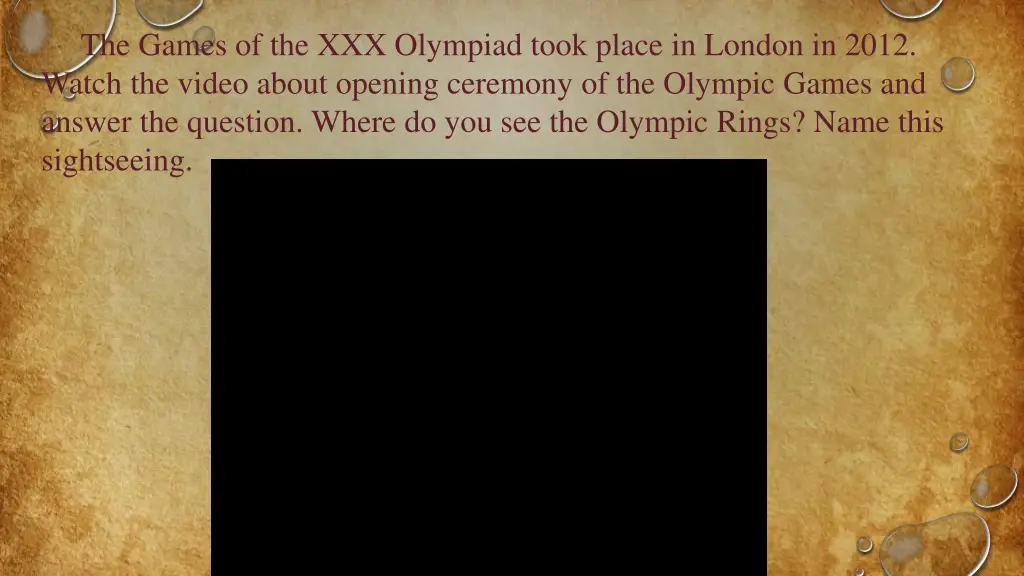 the games of the xxx olympiad took place