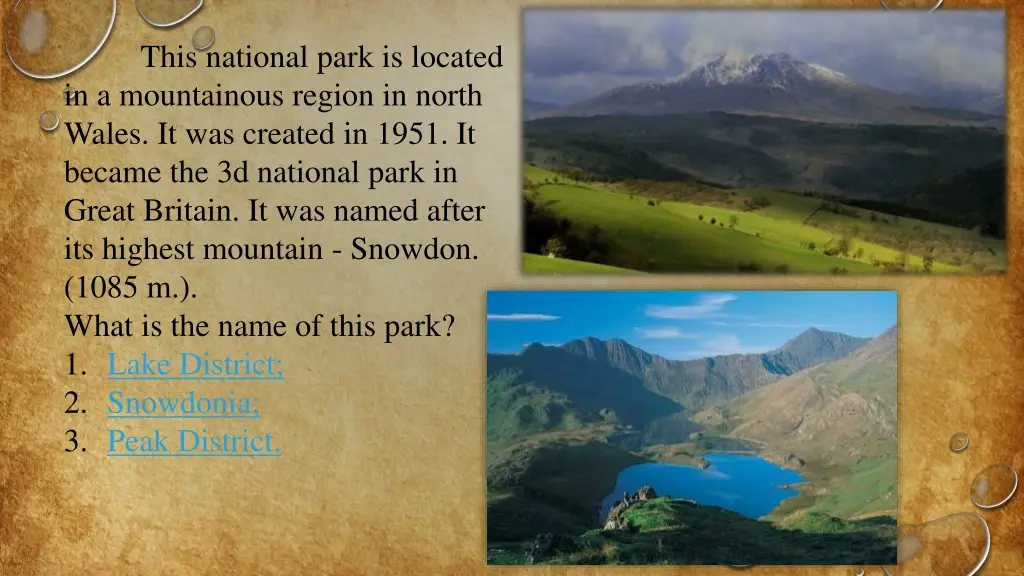 this national park is located in a mountainous
