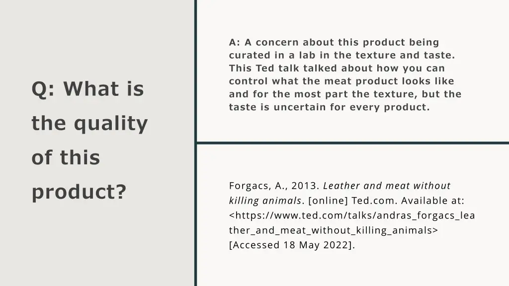 a a concern about this product being curated