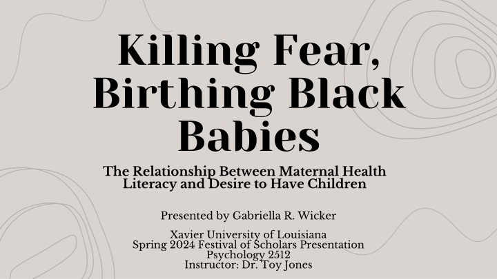 killing fear birthing black babies