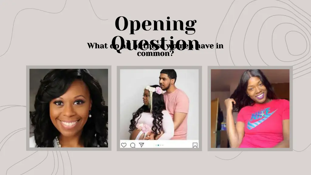 opening question common common