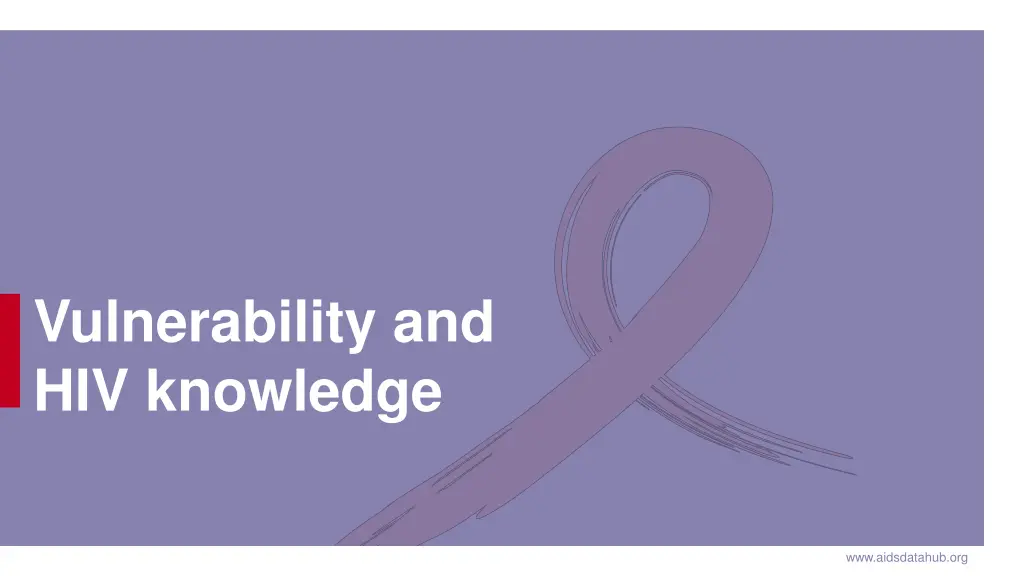 vulnerability and hiv knowledge