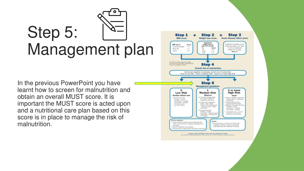 step 5 management plan