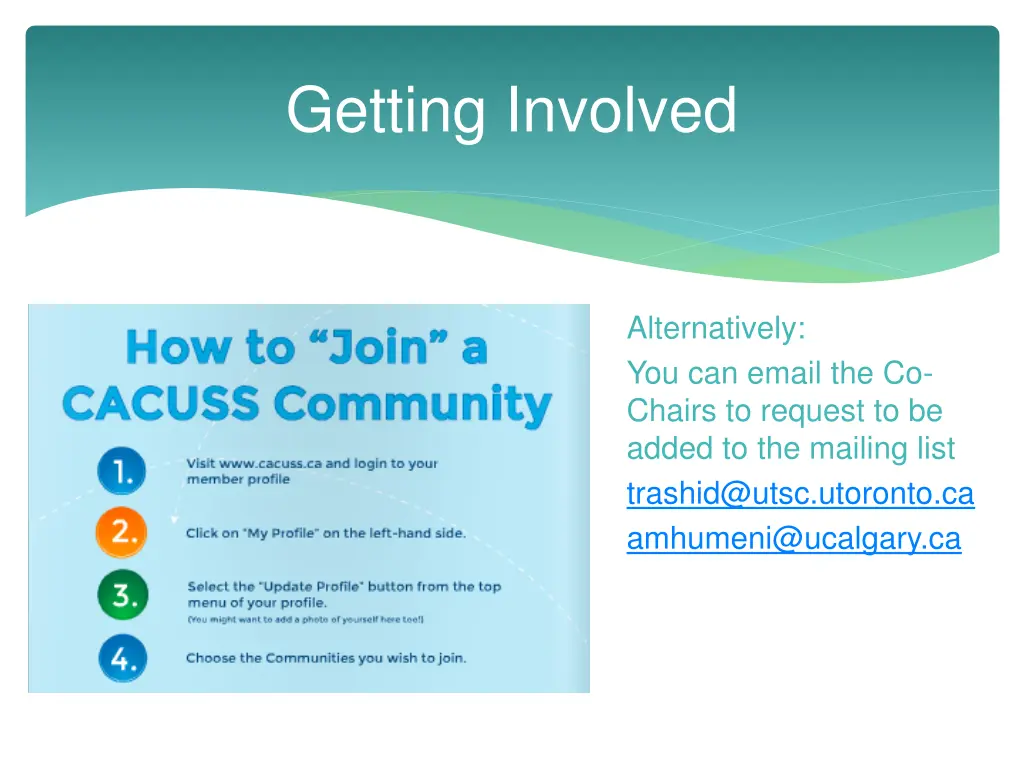 getting involved