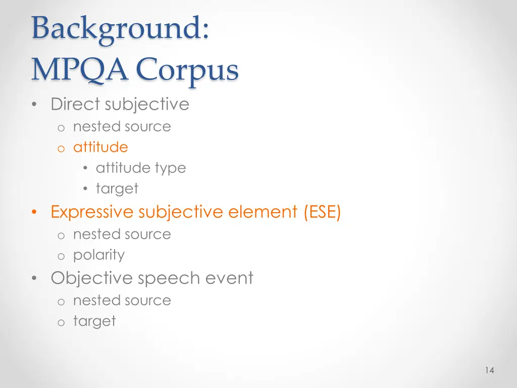 background mpqa corpus direct subjective o nested