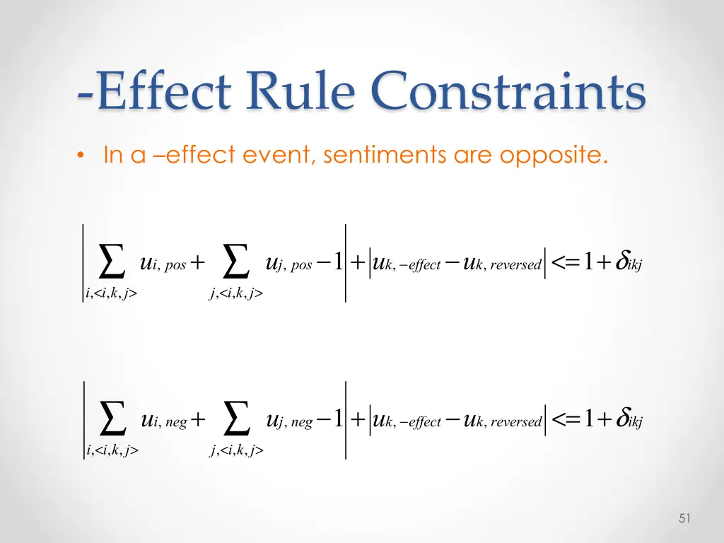 effect rule constraints 1