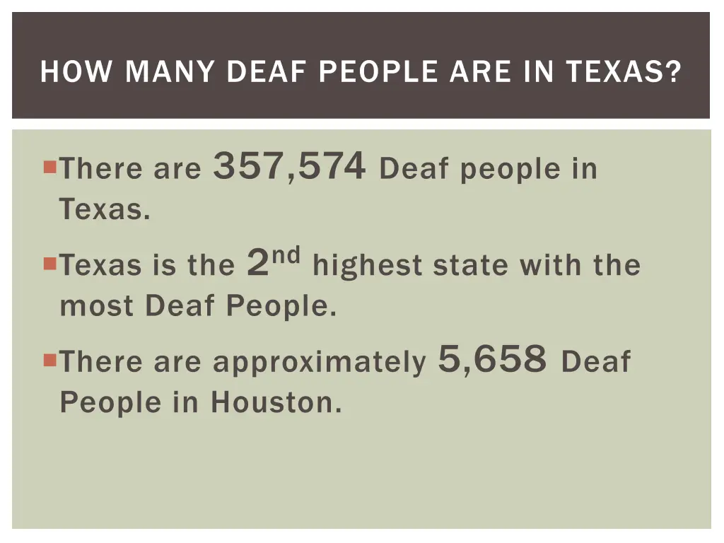 how many deaf people are in texas