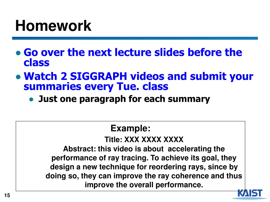 homework