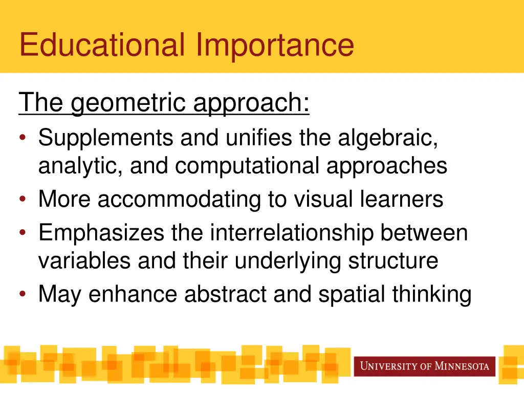 educational importance