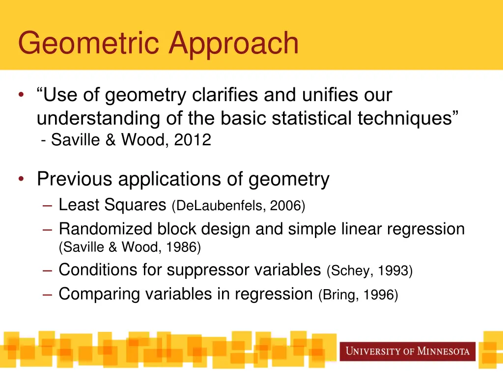 geometric approach