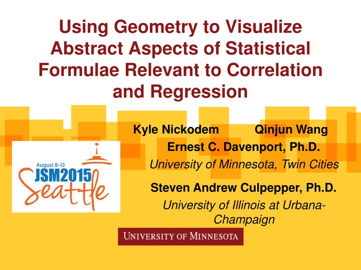using geometry to visualize abstract aspects