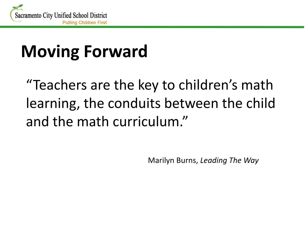 moving forward