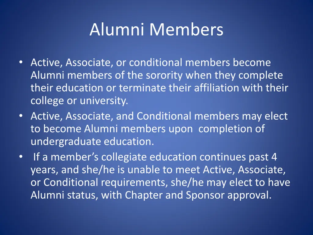 alumni members