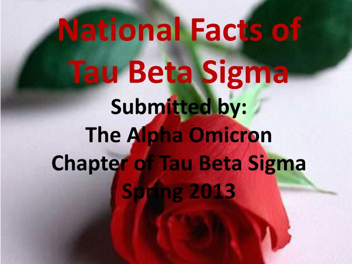 national facts of tau beta sigma submitted