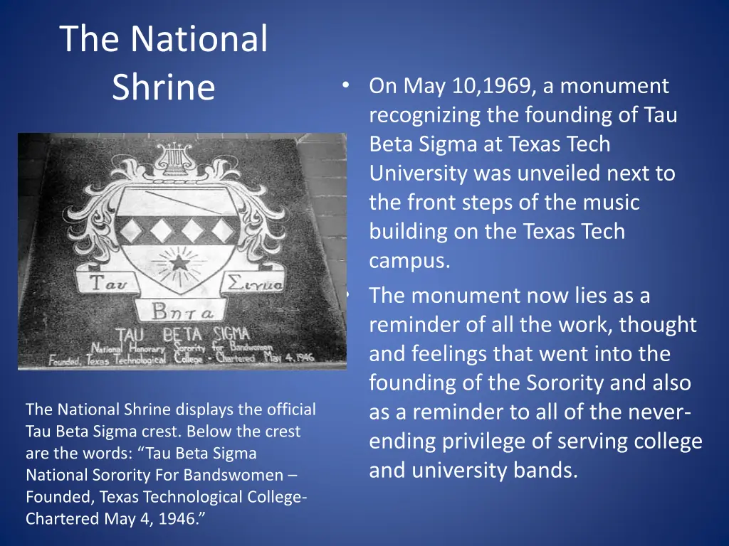 the national shrine