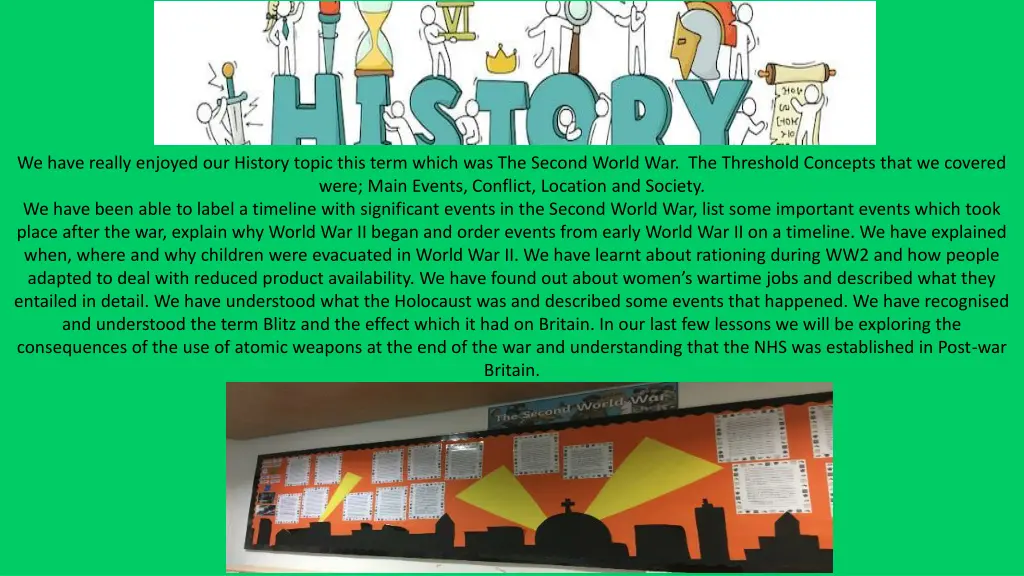 we have really enjoyed our history topic this
