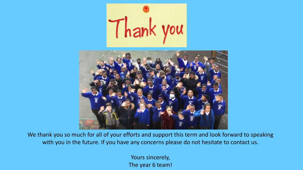 we thank you so much for all of your efforts