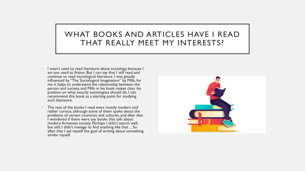 what books and articles have i read that really