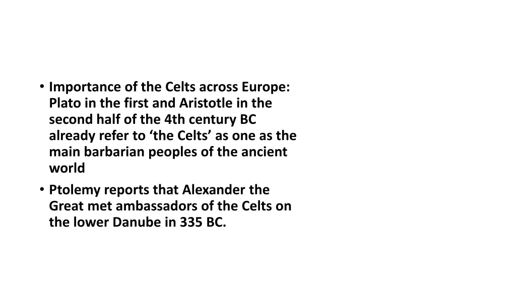 importance of the celts across europe plato