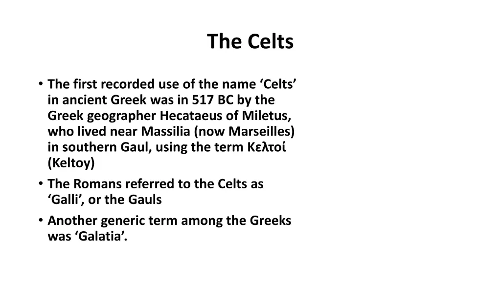 the celts