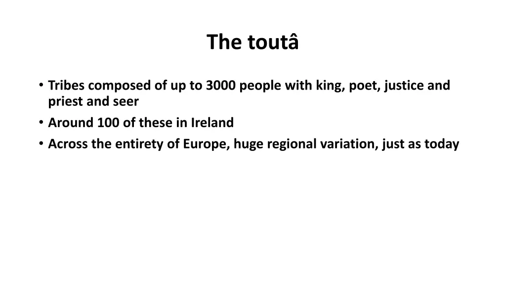 the tout