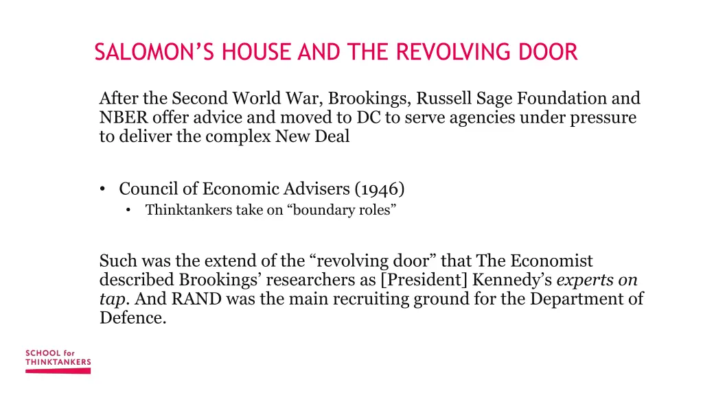 salomon s house and the revolving door
