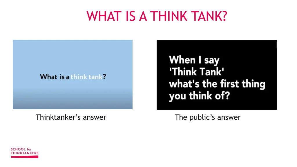 what is a think tank 1