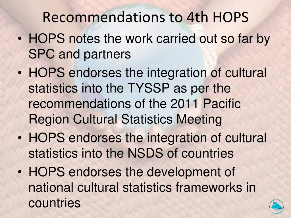 recommendations to 4th hops hops notes the work