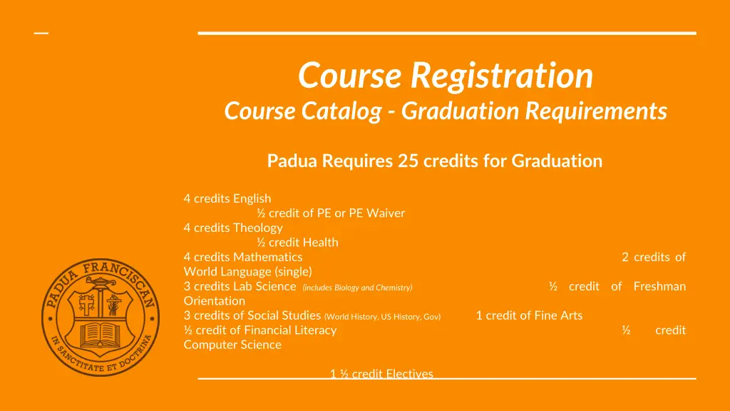 course registration course catalog graduation