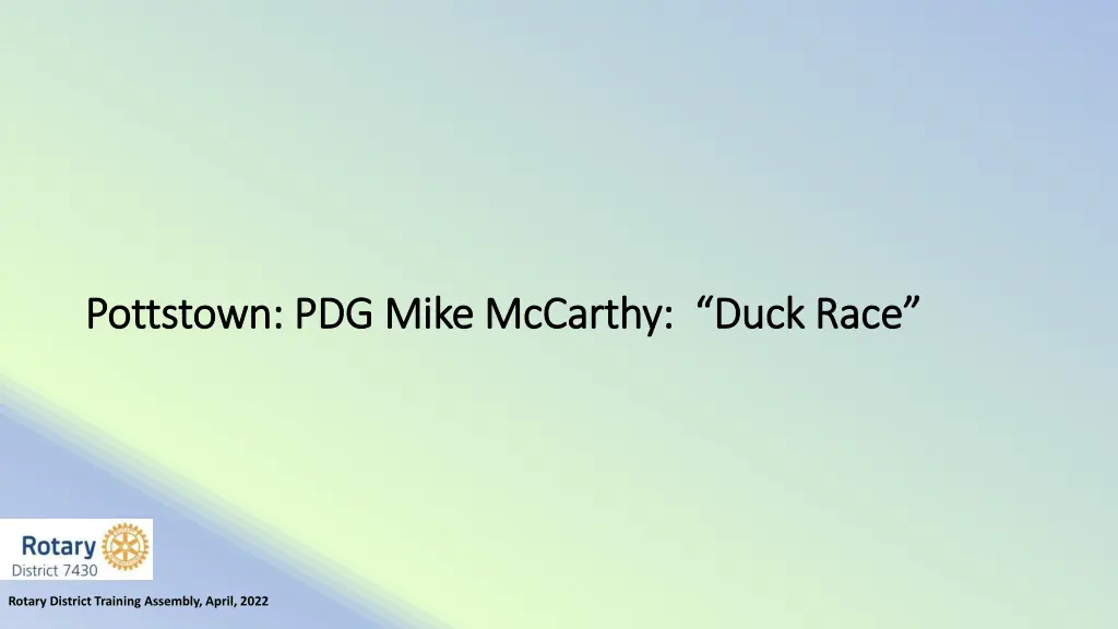 pottstown pdg mike mccarthy duck race pottstown