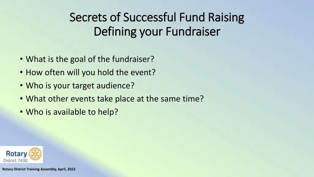 secrets of successful fund raising secrets 1