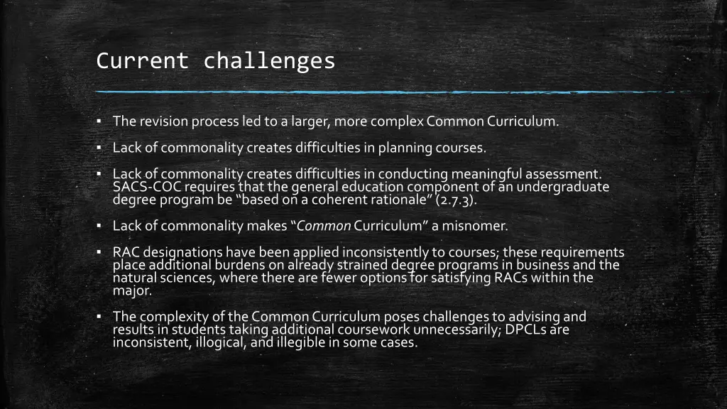 current challenges