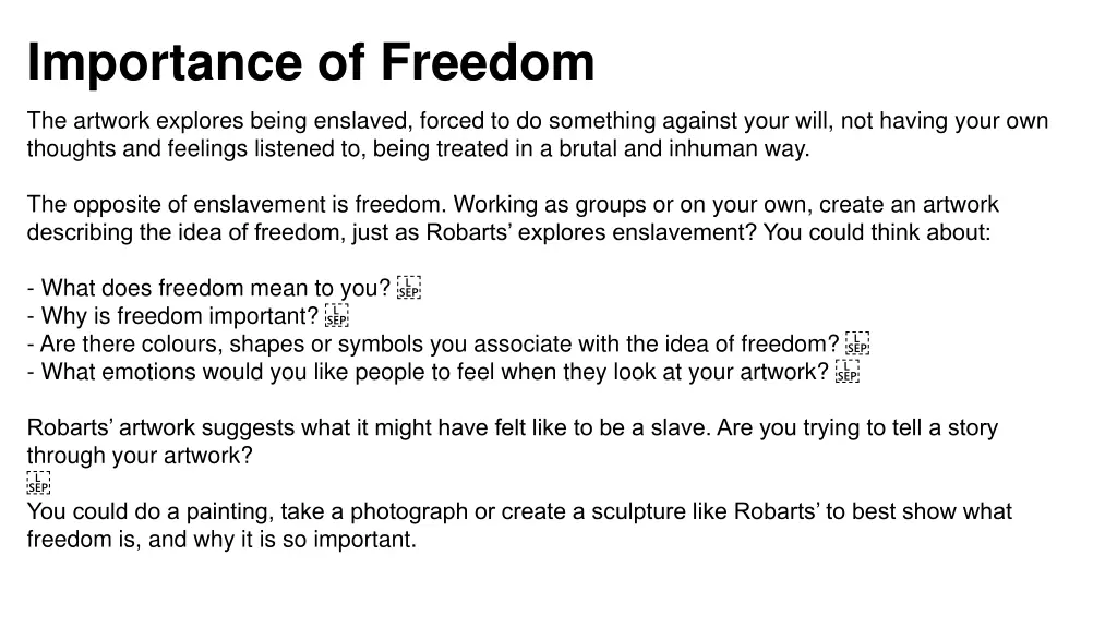 importance of freedom