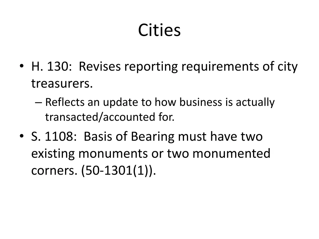 cities