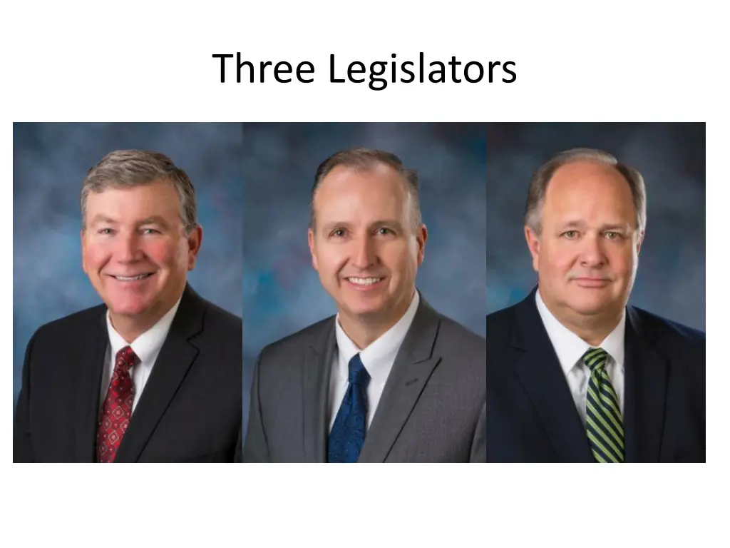 three legislators