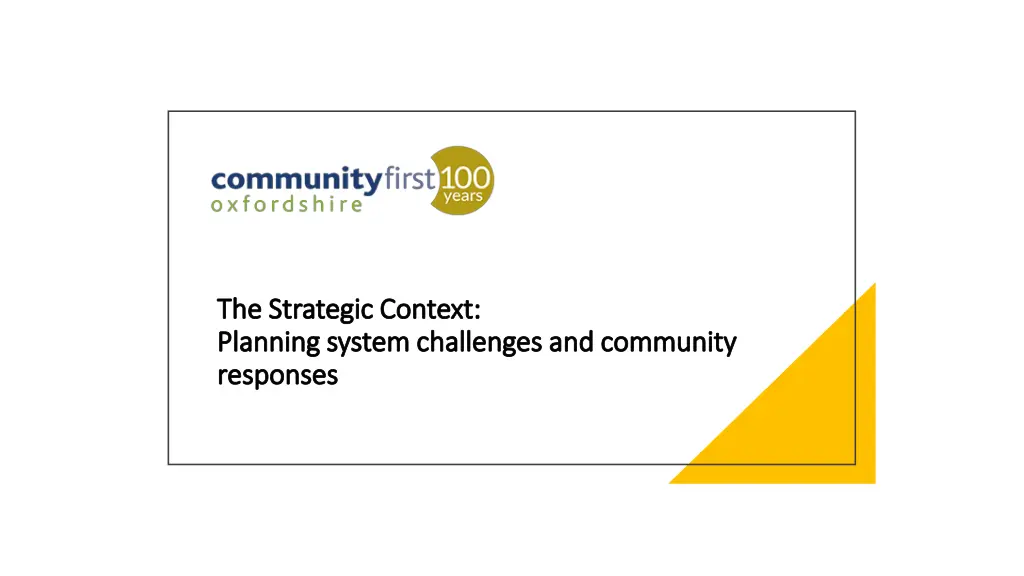 the strategic context the strategic context
