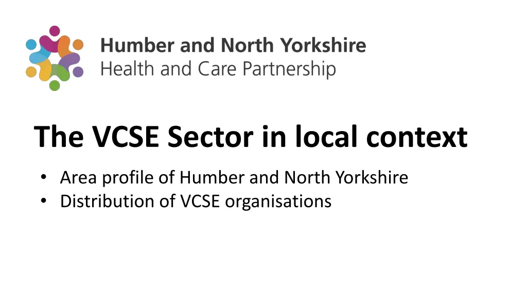 the vcse sector in local context